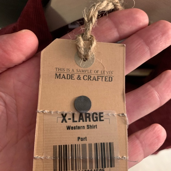 2012 Levis corduroy western shirt from “Levis vintage” collection. Unworn. - Picture 4 of 4